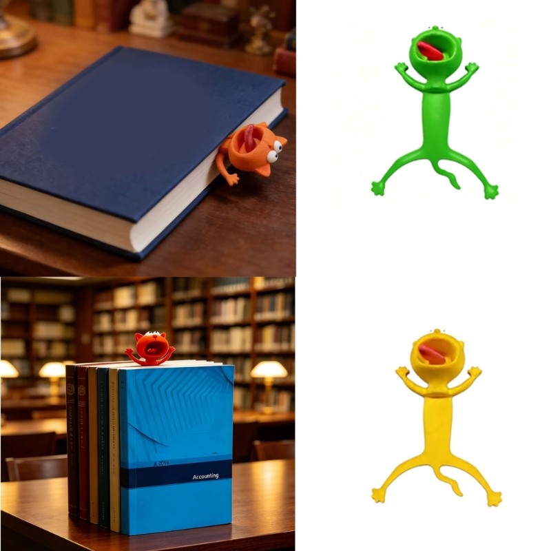 Yoo Creature Page Marker 3D พิมพ์ผู้ถือหน้าสําหรับหนังสือและโน๊ตบุ๊คการอ่านตลกสําหรับโรงเรียนและสําน
