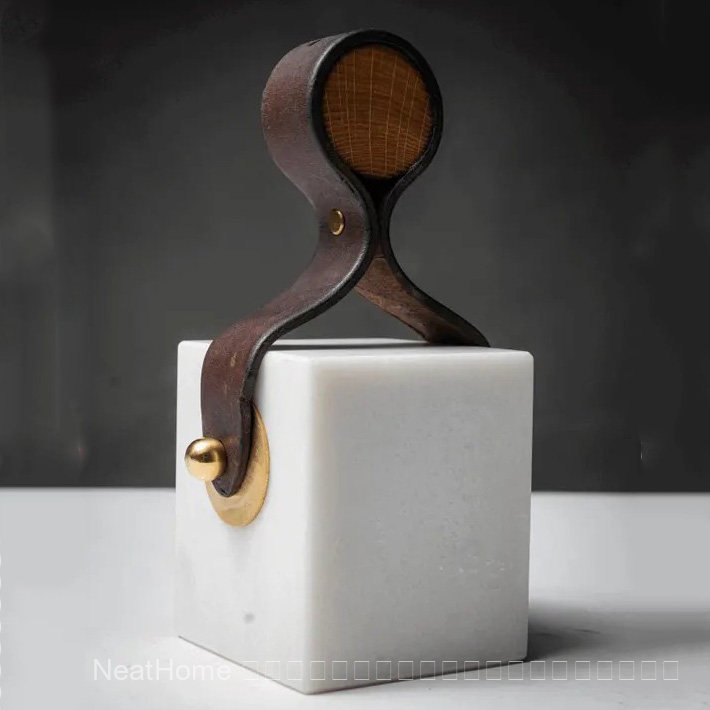 Vintage marble small table lamp, rechargeable portable table lamp, simple Spanish marble table lamp 