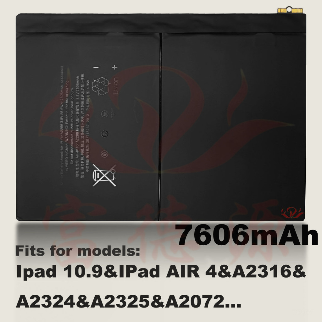 A2316 A2324 A2325 A2072 แบตเตอรี่ iPad Pro 10.9 Air5
