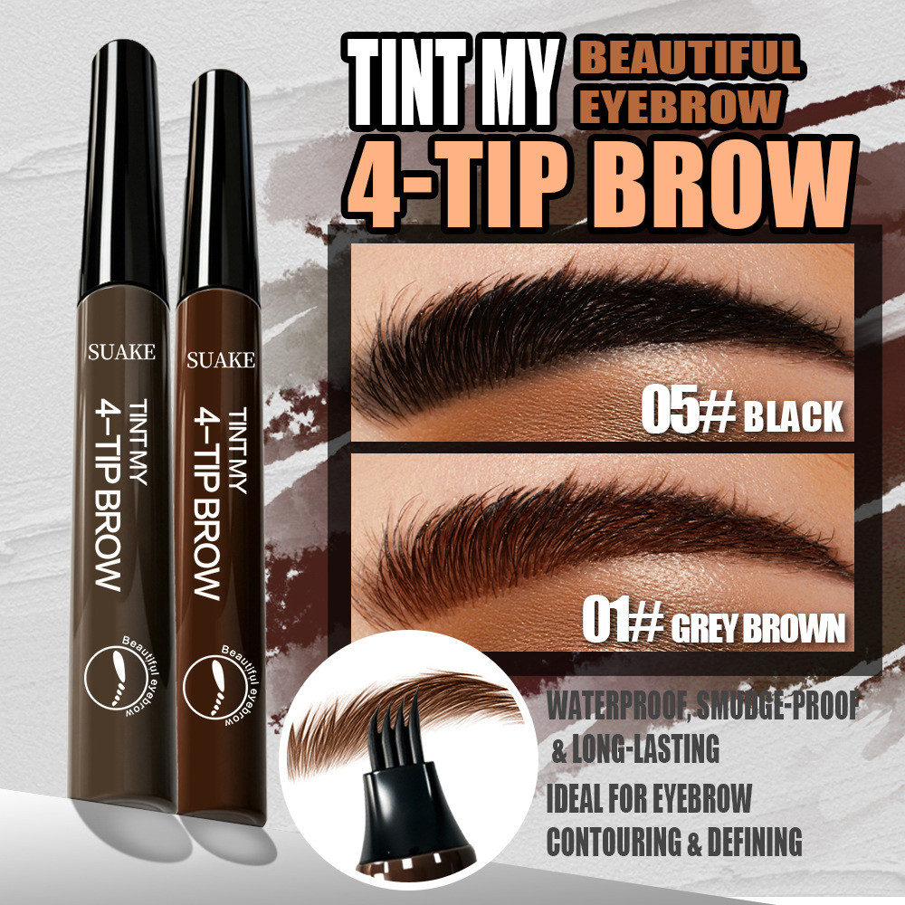 Four-Prong Eyebrow Pencil Four-Prong Water Eyebrow Pencil Makeup Split Eyebrow Pencil Liquid Eyebrow