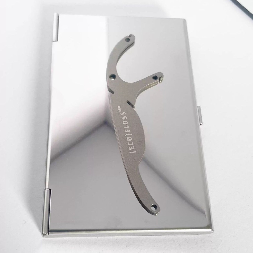Aichuchuchuchuchuu Preferred & Titanium Alloy Dental Floss Handle Titanium Pure Titanium Dental Flos