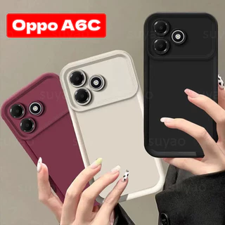 สําหรับOppo A6C 2026 ซิลิโคนเหลวเคสโทรศัพท์หรูหราสีทึบปลอกOppoA6Cกันกระแทกป้องกันปกหลัง