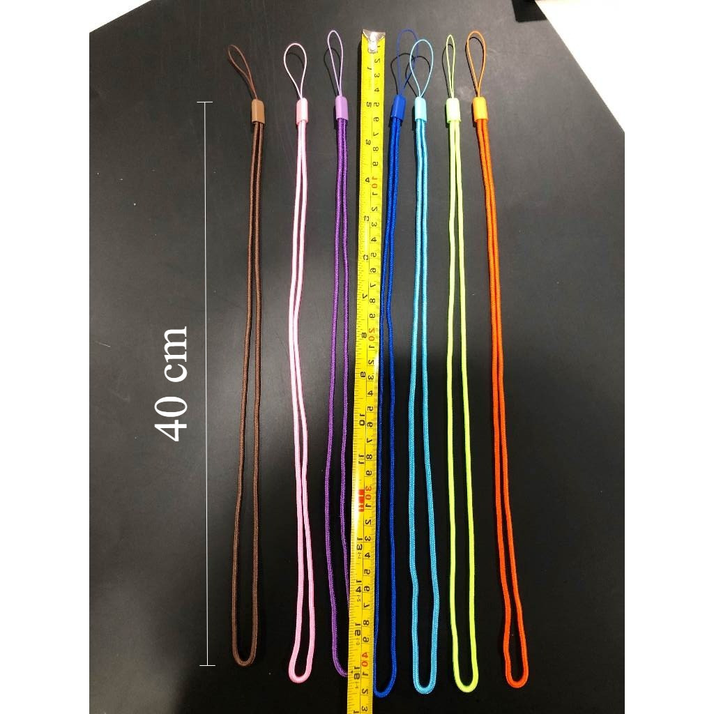 สายถักกลม หน่วยละ10เส้น 14สี ส่งด่วน สายคล้องคอ / สายคล้องโทรศัพท์ 40 ซม. คุณภาพดี
