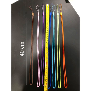 สายถักกลม หน่วยละ5เส้น 14สี ส่งด่วน สายคล้องคอ / สายคล้องโทรศัพท์ 40 ซม. คุณภาพดี