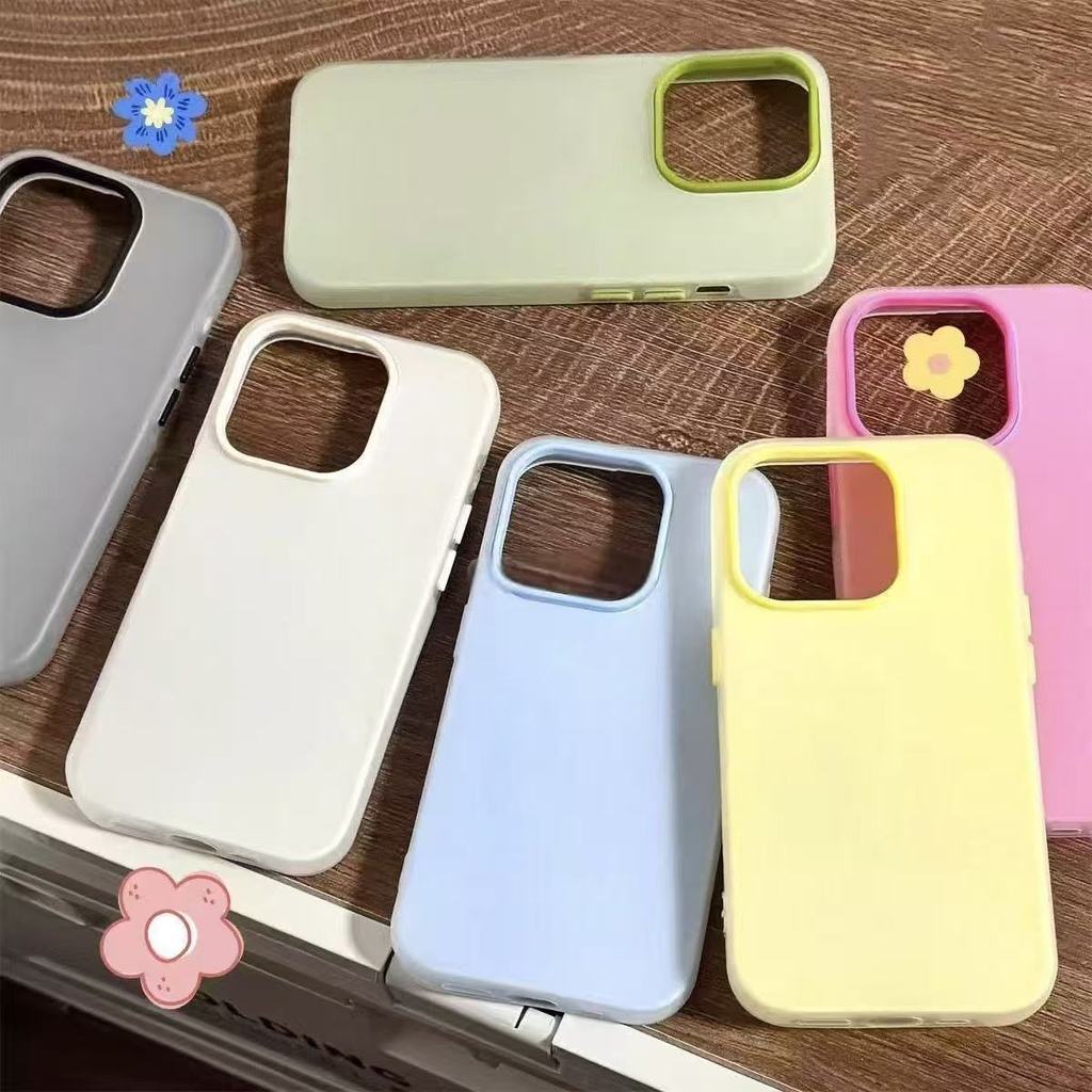เคสโทรศัพท์เหมาะสําหรับRealmeสีทึบFrostedเคสโทรศัพท์รวมทุกอย่างเคสนุ่มน้ําหนักเบาShock-Resistantเลนส
