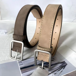 JIE HOME พร้อมส่ง🔥 เข็มขัด เข็มขัดลายเสือดาวย้อนยุคอเมริกัน หนัง PU เข็มขัดตกแต่งเดนิมแฟชั่น