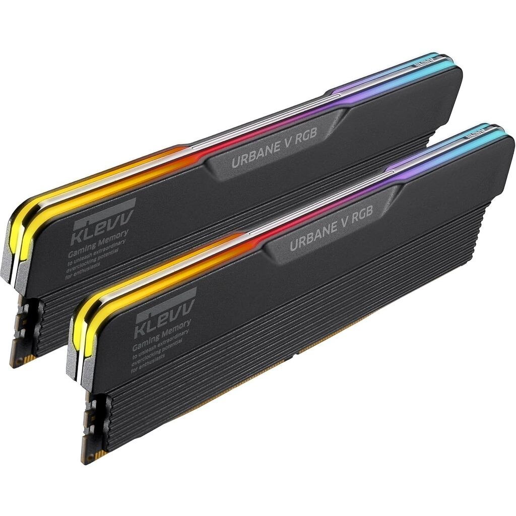DDR5 Klevv Urbane V RGB Black 32GB (2x16GB) 6000Mhz CL28 รองรับ Intel XMP 3.0 & AMD EXPO
