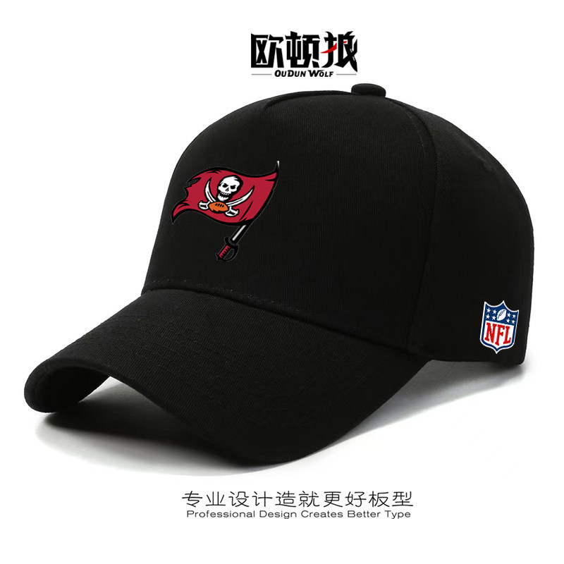 Rugby Super Bowl Tampa Bay Pirates พิมพ์เบสบอลหมวกกีฬาครีมกันแดดและบังแดดหมวกลิ้นเป็ด