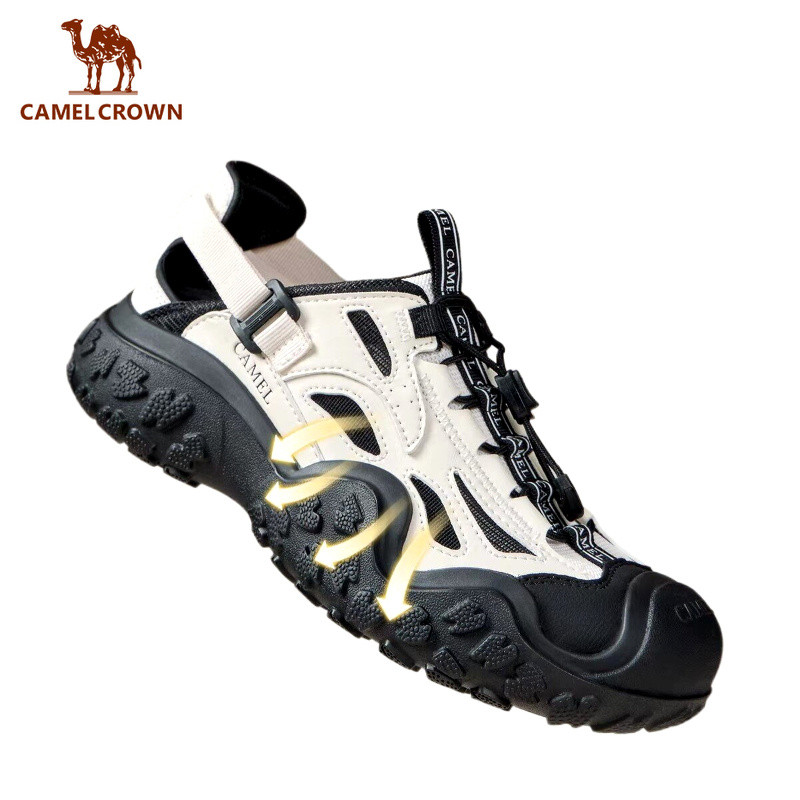CAMEL CROWN รองเท้าผ้าใบกลางแจ้งของผู้หญิงที่มีการออกแบบกลวงออกระบายอากาศที่สมบูรณ์แบบสําหรับการลุยเดินป่าและการเดินทางสบายๆ