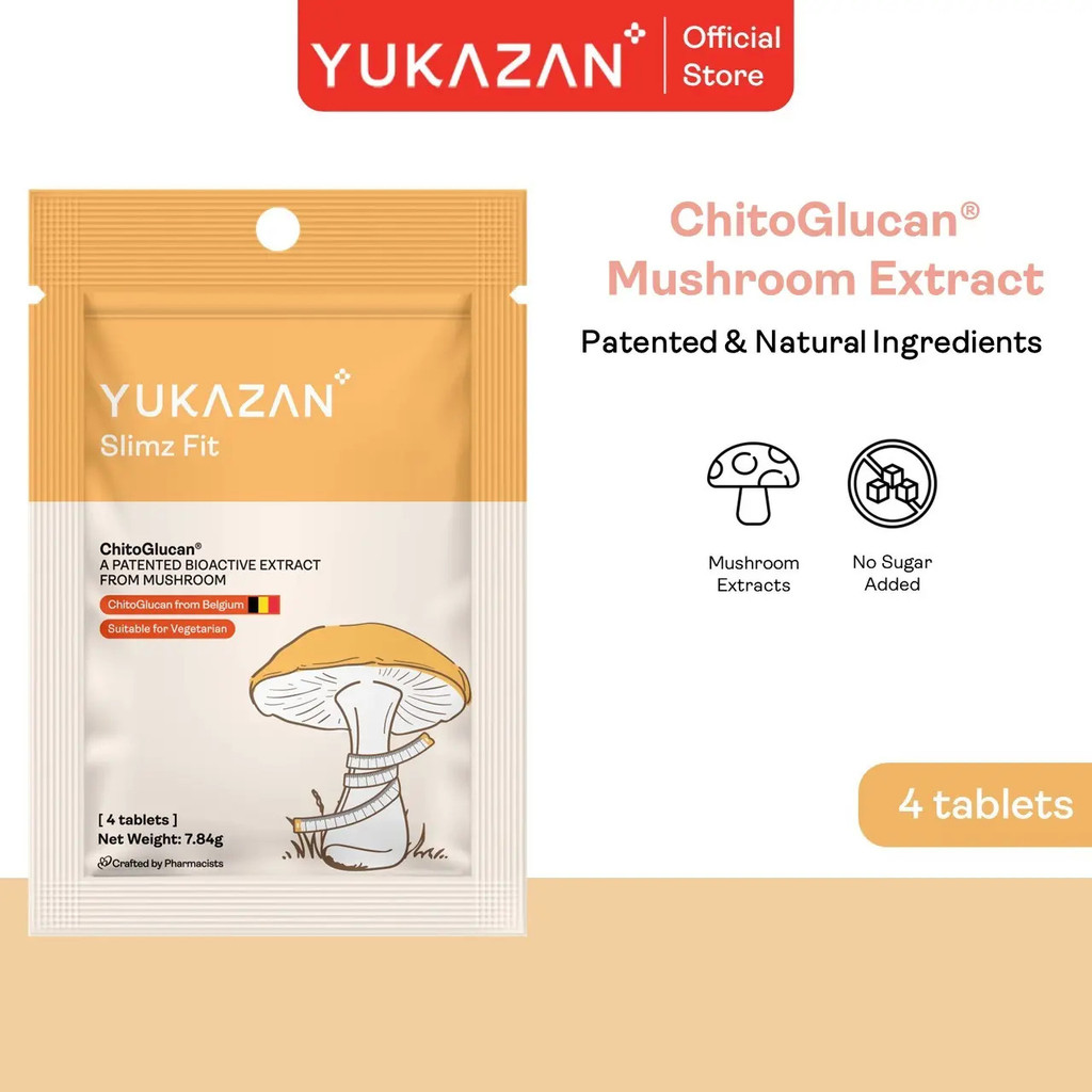 Yukazan Slimz Fit 4 เม็ดเคี้ยวถั่วขาว