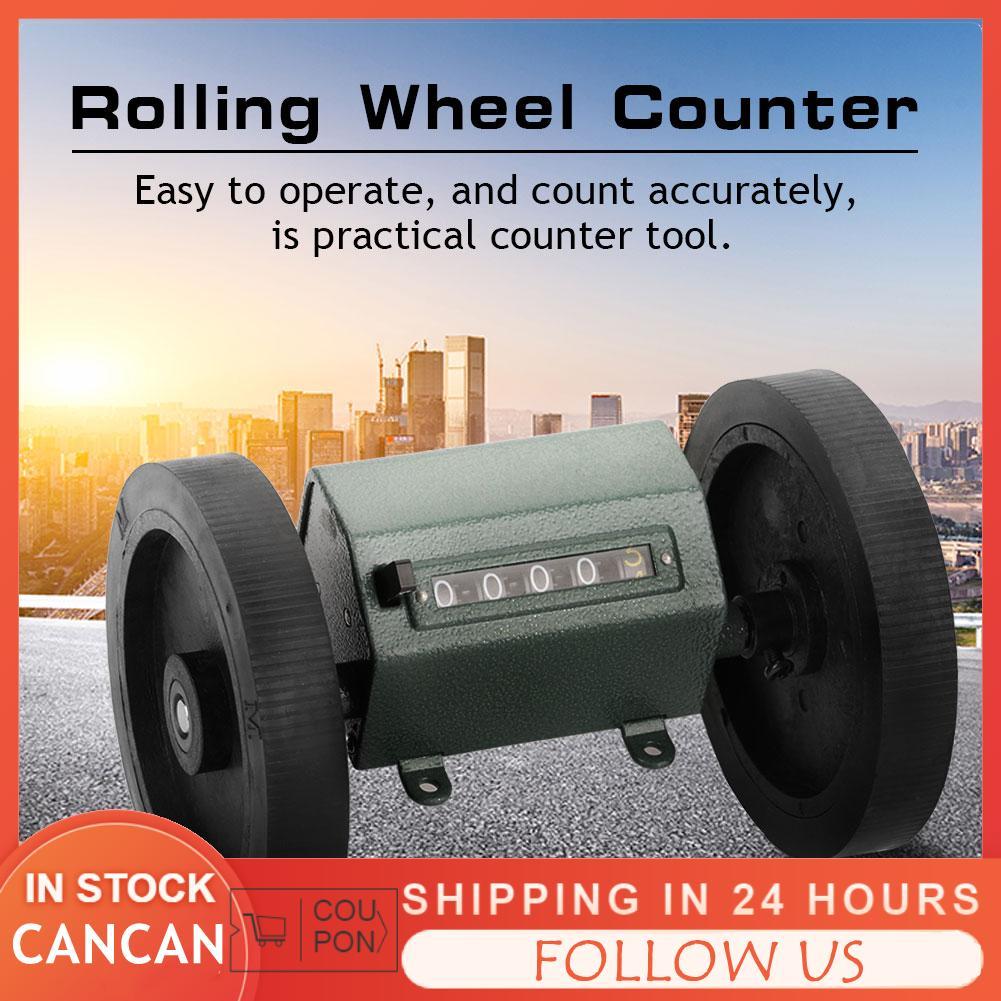 cancanshop 0-9999.9m ล้อกลิ้ง 5 หลักความยาวเครื่องมือนับสำหรับการวัด
