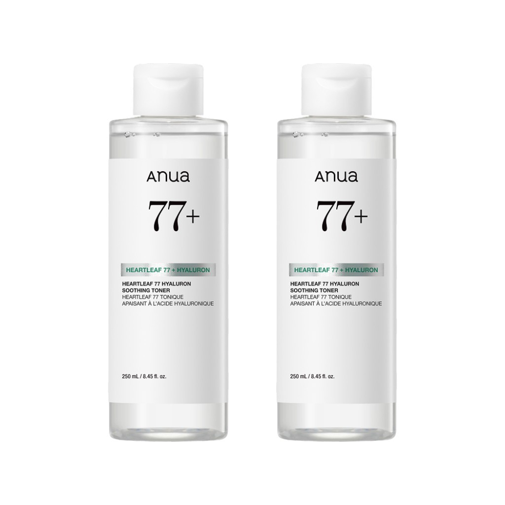 [anua] Heartleaf 77+ Hyaluron Soothing Toner, 250ml, 2pcs / Korean Toner / Skin Moisture / ของแท้ 10