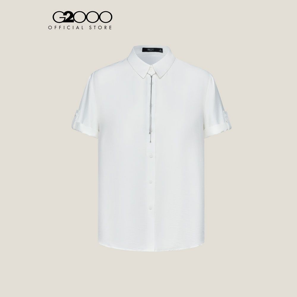 G2000 เสื้อเบลาส์สำหรับผู้หญิง Loose Fit รุ่น 5124641801 OFF-WHITE