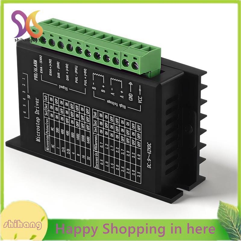 Stepper Motor Driver,TB6600 9-40V 4A 1-32 Microstep ปรับ Over-Current Protection สําหรับ CNC Router 