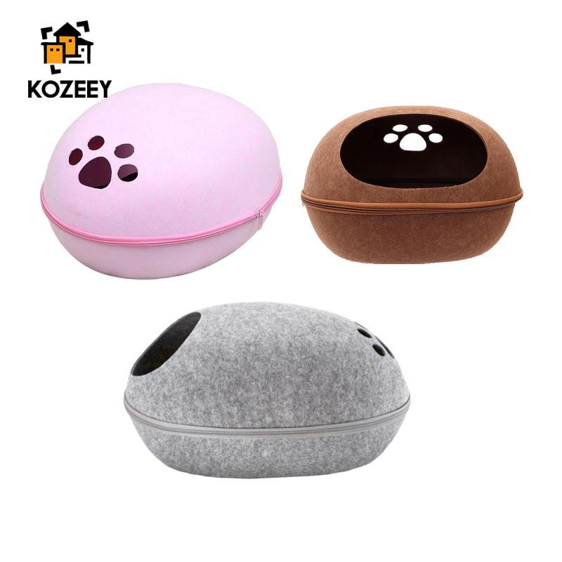 [KOZEEY] Felt Cat Bed Cave Pet Accessory Pet Sleeping Bed Pet Tunnel Toy คอนโดแมว