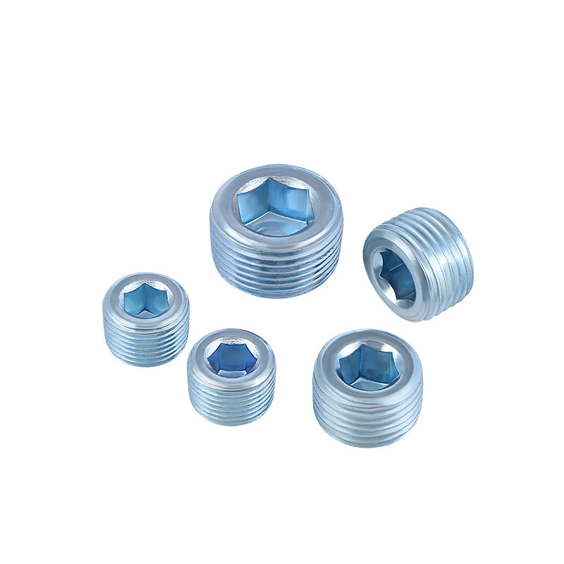 DIN906 ซ็อกเก็ตหกเหลี่ยมปลั๊กน้ํามันปลั๊กสกรูกรวย R1/8 JB/ZQ4446 ซ็อกเก็ตหกเหลี่ยมปลั๊กน้ํามัน RE1U