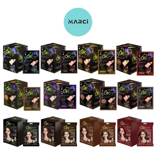 [แบบกล่อง] OK Herbal แชมพูย้อมผมปิดผมขาว [มี 8 สี ให้เลือก] / ครีมเปลี่ยนสีผม [มี 4 สี ให้เลือก] ไม่มีแอมโมเนีย ไม่ฉุน