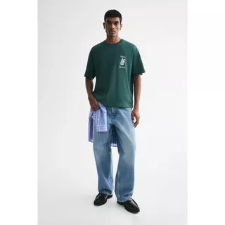 H&M(เอชแอนด์เอ็ม) เสื้อยืดทรงหลวม (Loose Fit T-shirt) ผู้ชาย 0972640_27