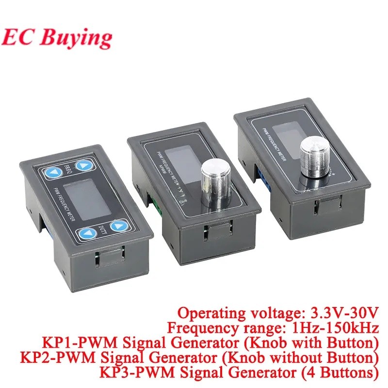 PWM ความถี่ชีพจรปรับ Duty Cycle Square Wave โมดูลสัญญาณสี่เหลี่ยมเครื่องกําเนิดไฟฟ้าพร้อมจอแสดงผลดิจ