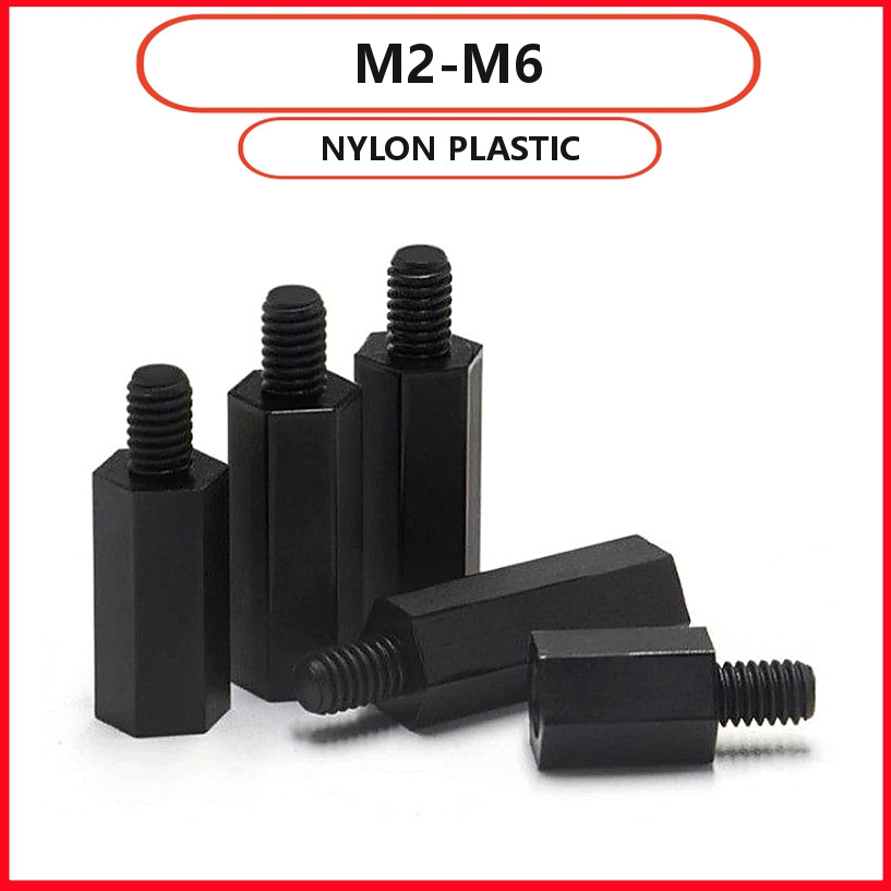 ไนลอน M2-M6 แข็งแรง (10-50pcs) L5-100mm 【WJX-R1】