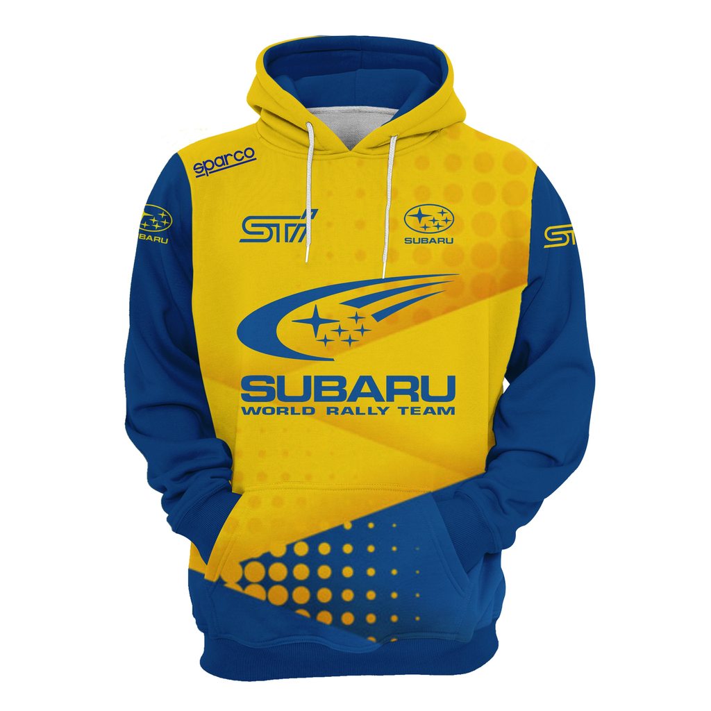 เสื้อสเวตเตอร์มีฮู้ด Subaru Rally Racing Wrc
