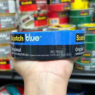 3M Scotch Blue เทปกาวย่นทาสี กันน้ำ สก๊อตซ์-บลู สีฟ้า มี3ขนาด