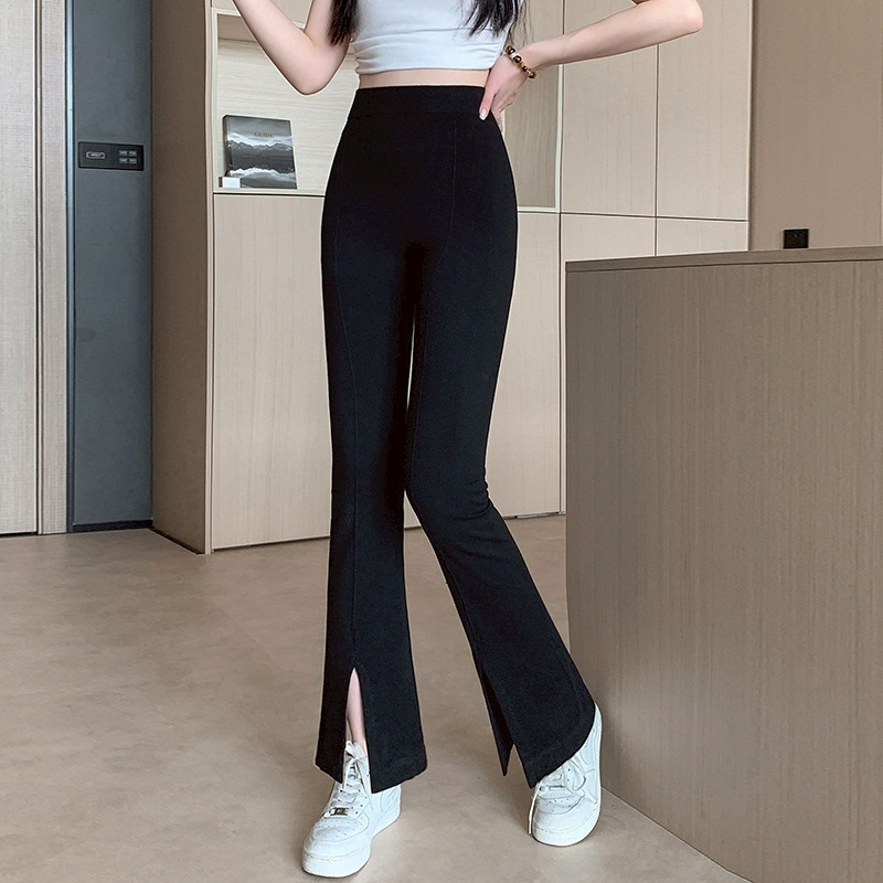 กางเกงเลกกิ้งผู้หญิง ใส่พรางหุ่นได้ หน้าผ้าตีเกล็ด ขาม้า เนื้อผ้านิ่มยืดตามสัดส่วน py2591#