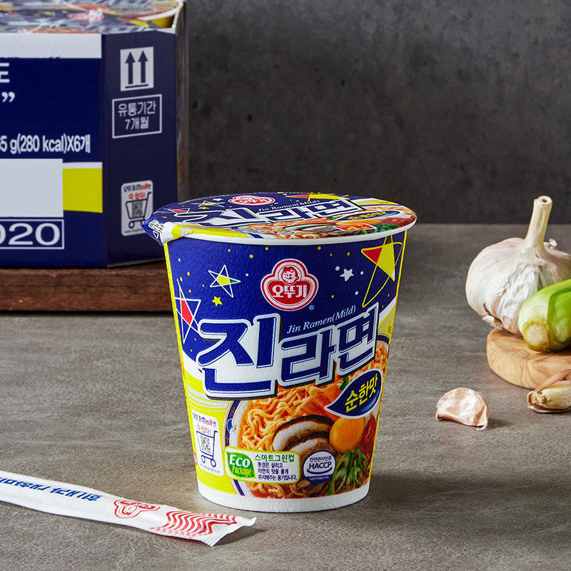 พร้อมสต็อก Instant Shipment Tumbler Real Ramen Cup Noodles Korean Style Authentic Instant Noodles Ni