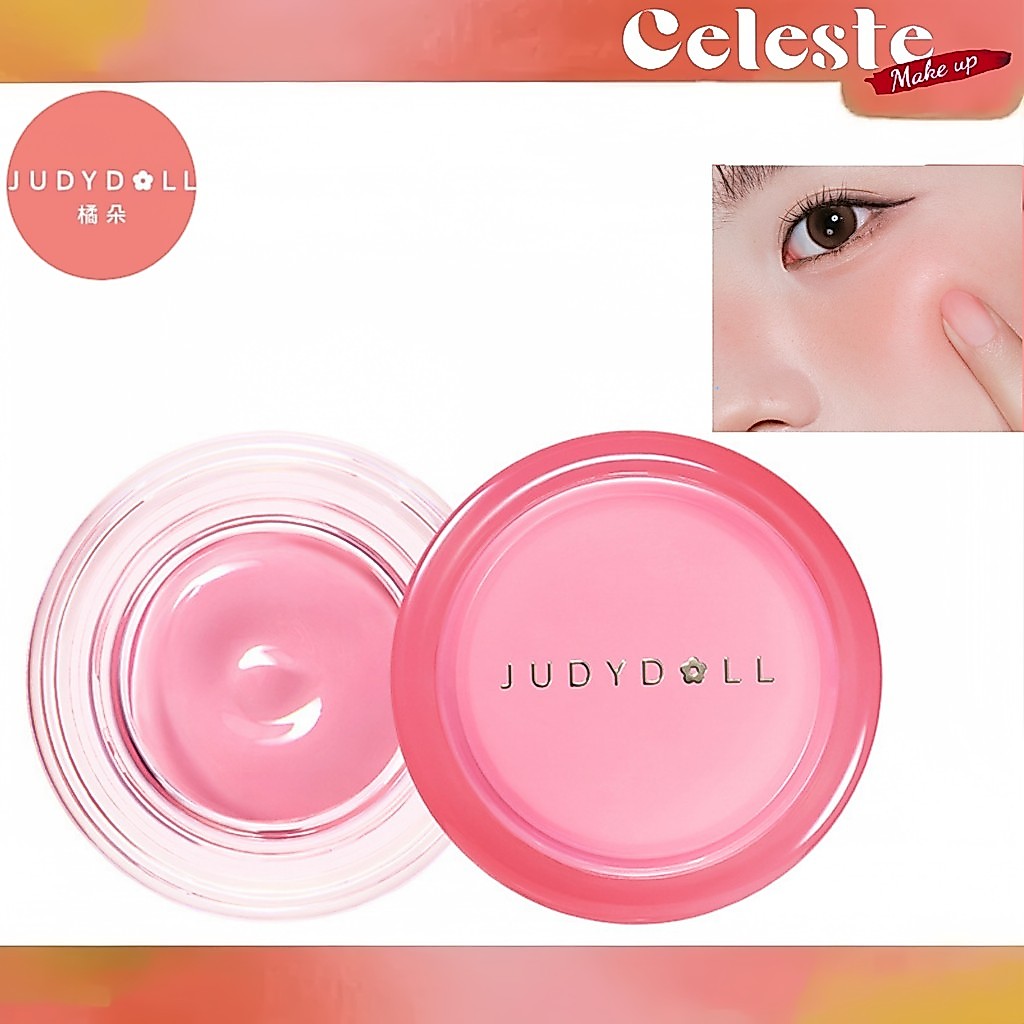 Judydoll Cream Blush on Jelly Blush Pink Blush on Moisturizer Hydrating Brightening Long Lasting Wat