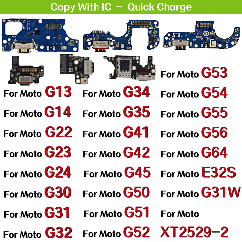 1X USB ชาร์จพอร์ต Dock สําหรับ Motorola Mote G13 G14 22 23 24 30 31 32 34 G35 G41 G42 G45 50 51 G52 