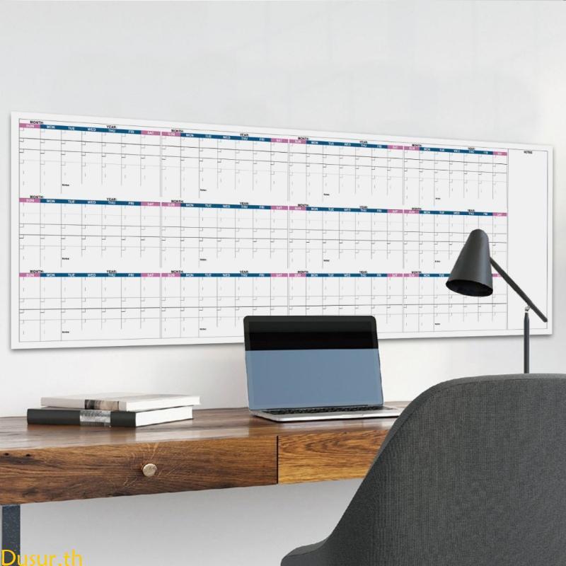 Dusur 2026 ปฏิทินติดผนัง Planner Undated Full Year เพื่อดูปฏิทิน Yearly Planner Family Home Organise