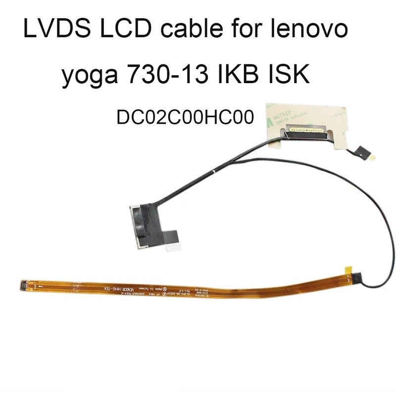 5C10Q95877 LCD LVDS สายวิดีโอสําหรับ Lenovo yoga 730-13IKB 13ISK 13IKB DLZP3 UHD DC02C00HC00 40PIN 3
