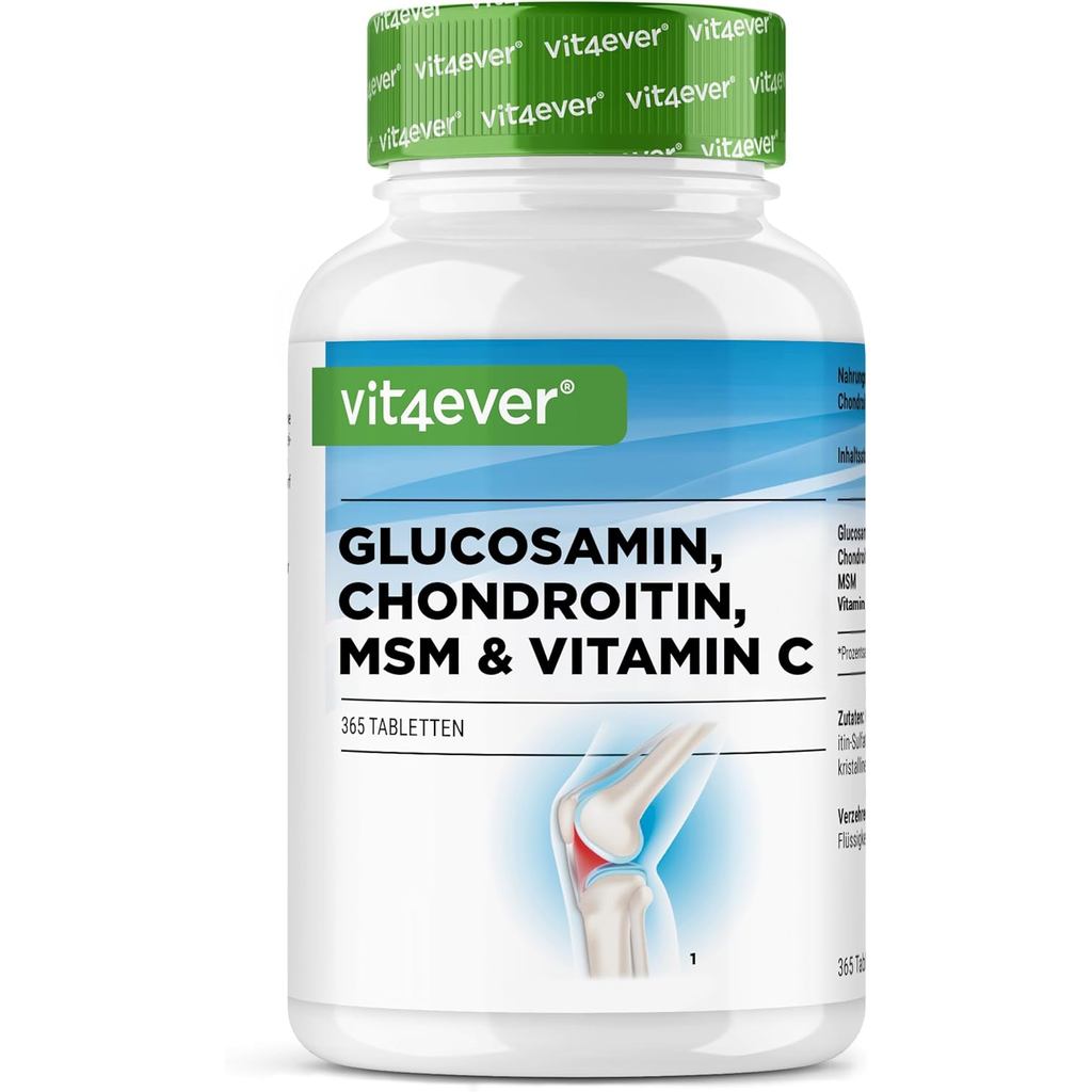 Vit4ever Glucosamine Chondroitin M-365 เม็ด-โดสสูง รายวัน 2012 มก.-3 เดือน ซัพพลาย-ไม่มีสารเติมแต่งพ