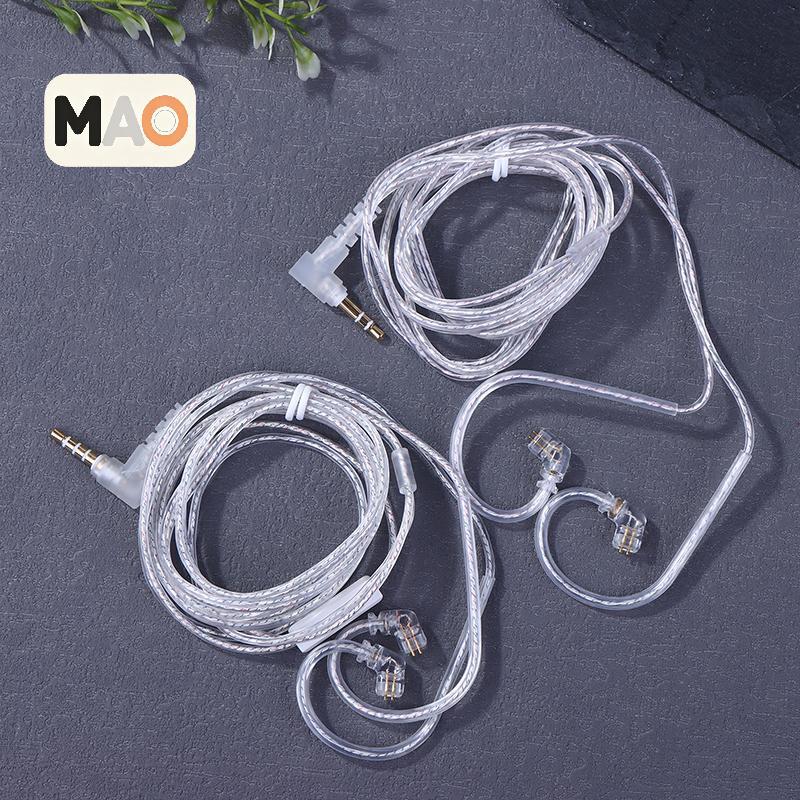 [MT] 3.5 มม.2PIN In Ear หูฟังแบบมีสาย KZ Silver Plated KZ หูฟังสายอัพเกรดพร้อมไมโครโฟน KZ หูฟังลวด