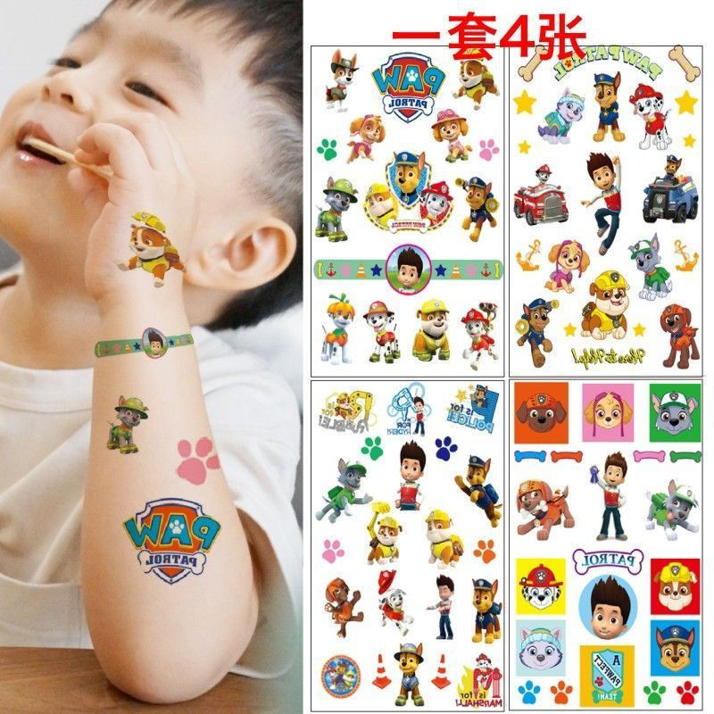 Children's cartoon watch stickers cute puppy dog new product stickers12y Patrol team male and female