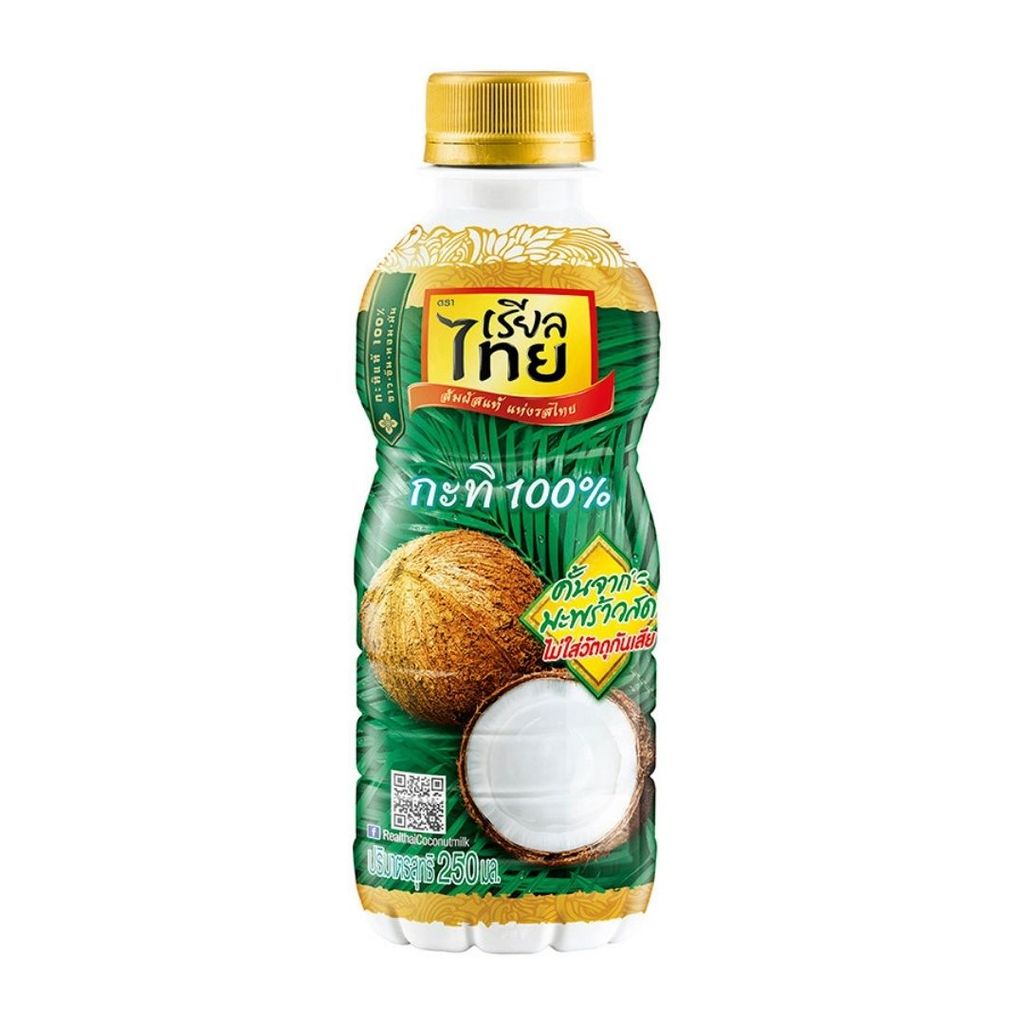 เรียลไทย กะทิยูเอชที Real Thai Coconut Milk 250ml.