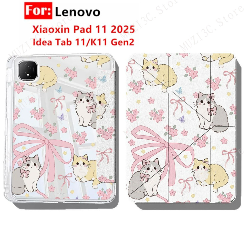 แมวดอกไม้แท็บเล็ตสําหรับLenovo Idea Tab 11 นิ้ว 2025/Xiaoxin Pad 11 2025/Tab K11 Gen2 , TB-336FU TB-