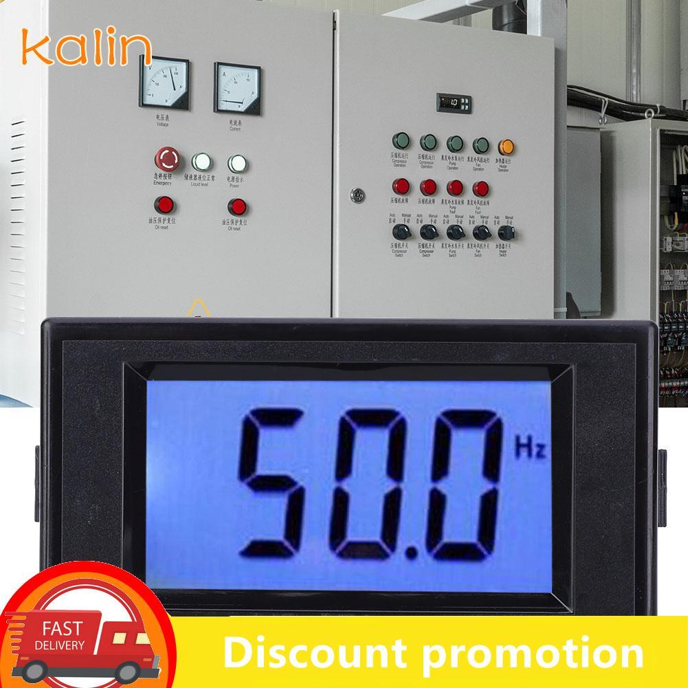 Kalin-th ทั่วไป D69-HZ เครื่องวัดความถี่ดิจิตอล 45.0-65.0Hz AC80-300V Cymometer พร้อมหน้าจอ LCD สำหร