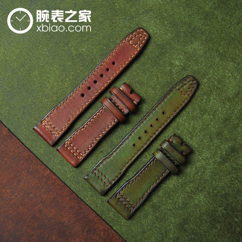 IWC IWC Dafei นาฬิกาหนังแท้สายเดิม Retro Cowhide สไตล์ใหม่ชายนาฬิกานักบิน House XBIAO