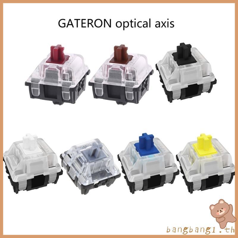 Bangb Mechanical Keyboard Optical Switch สําหรับ GK61 SK61 สีขาวสีดําสีแดงน้ําตาลสีเหลืองเงินสวิทช์ 