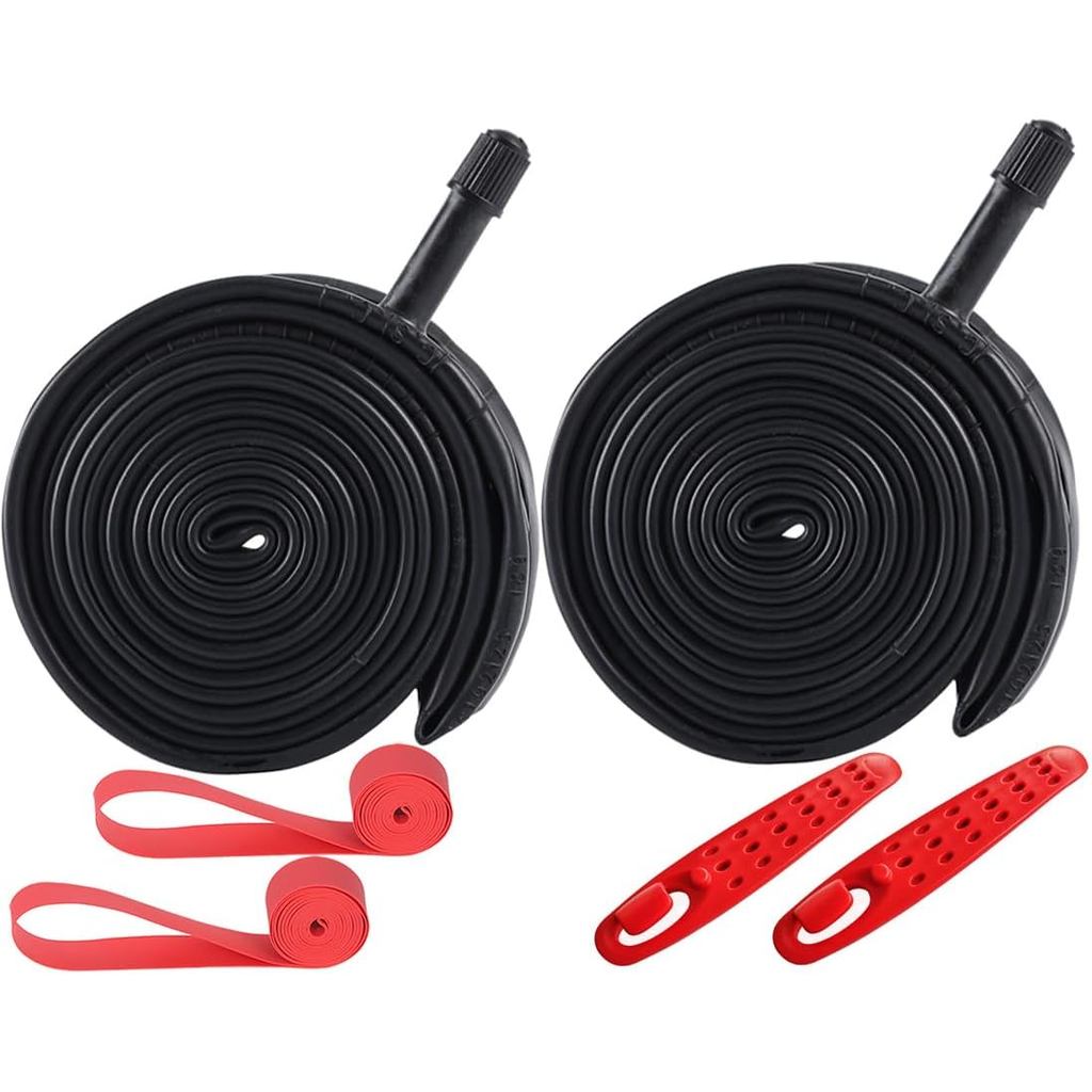 2-Pack 26x1.9/1.95/2.0/2.125 ยางในจักรยาน Schrader Valve 33MM Plus 2 แถบยางจักรยาน 26x1.9 26x1.95 26