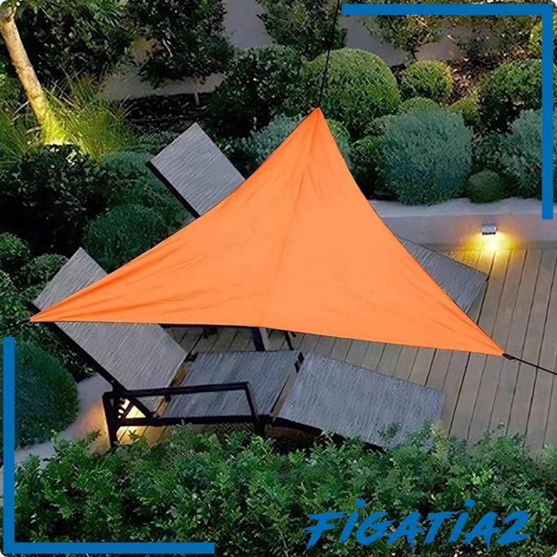 [Figatia2] Triangle Sun Shade Sail กันน้ําสามเหลี่ยม Shade Sail Breathable Weather Cover สําหรับ Pat