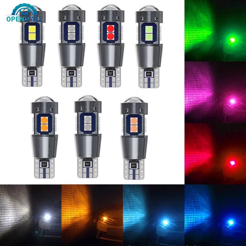 OPENMALL 1 PC T10 รถ LED Canbus ไม่มีข้อผิดพลาด 5W5 DC 12V 3030 10SMD ไฟด้านข้างภายใน Marker หลอดไฟท