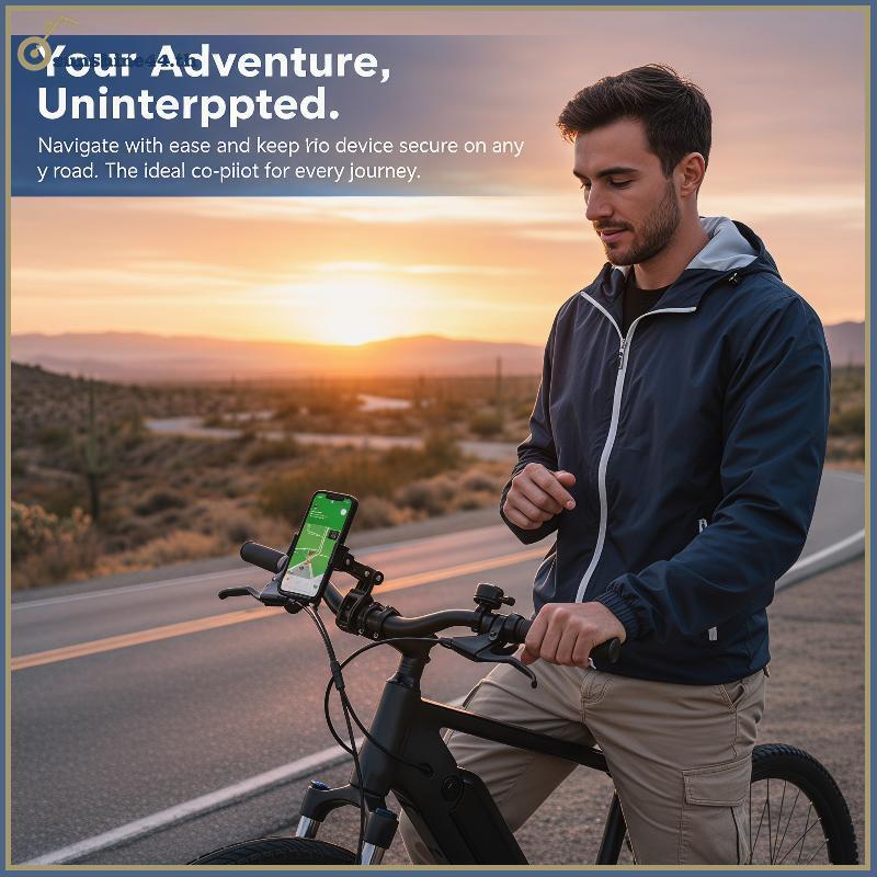 FOURSUN Aluminium Alloy Motorcycle & EV Phone Mount Secure Fit Dampening TH