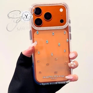 🌸Good🌸ส่งจากไทย เคสโทรศัพท์มือถือ เคสไอโฟน กันกระแทก สําหรับ IPHONE 17 16 11 12 13 14 15PRO MAX 7Plus XS/XRหยดน้ำฝนสีฟ้า
