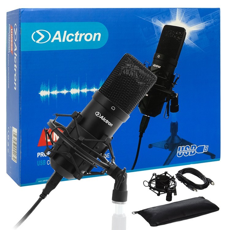 [New]Alctron ไมค์คอนเดนเซอร์ แบบ USB พร้อมขาช็อคเมาท์ รุ่น UM900 + แถมฟรีสาย USB + ซองใส่