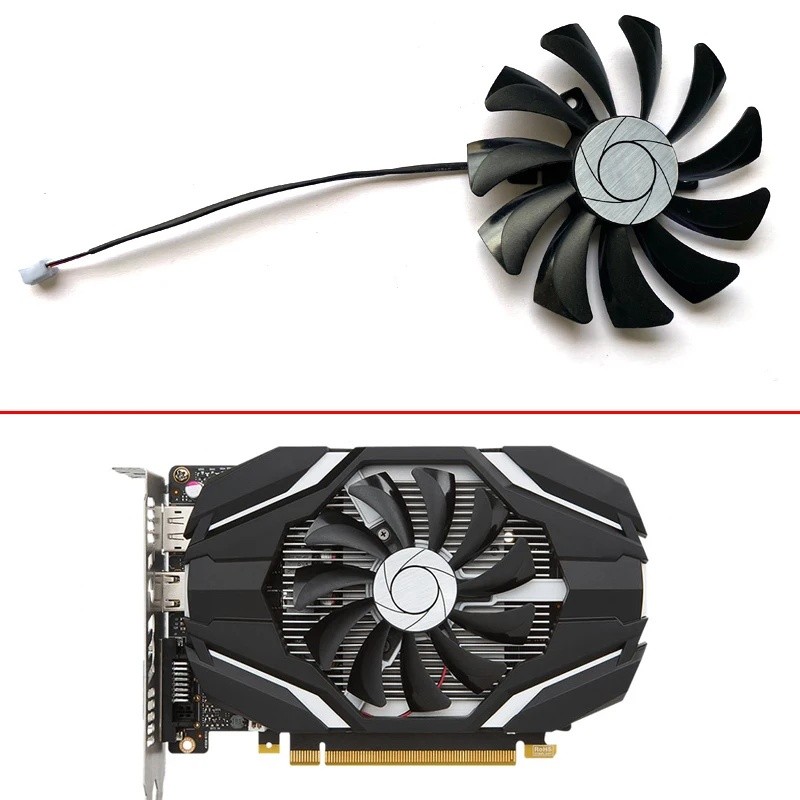 * พัดลมการ์ดจอสําหรับ MSI MSI GeForce GTX 1050 1650 1050Ti RX 550 GT1030 85MM HA9010H12F-Z Zotac GTX