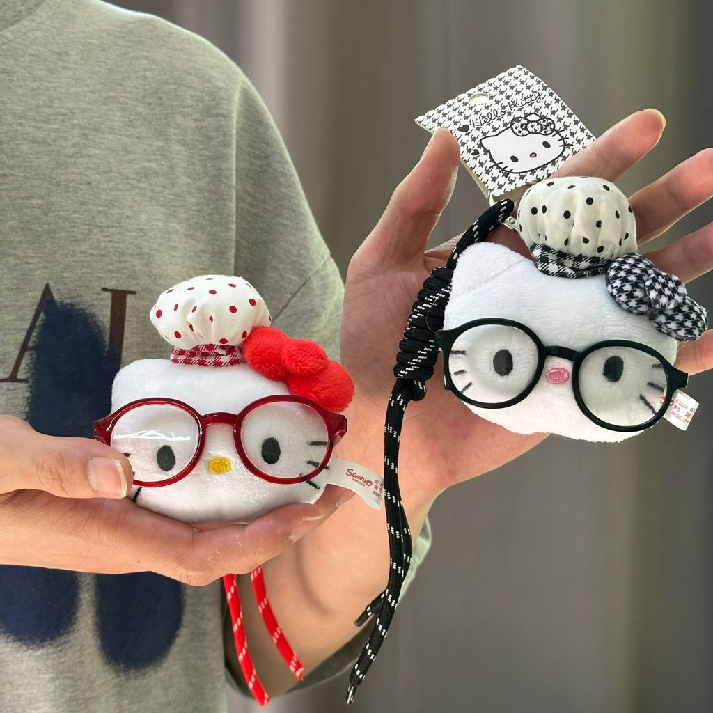 New Chef kitty Cat Head Plush Bag Jewelry Cute Doll School Bag Pendant Keychain Niche kt 0803XH2 #.