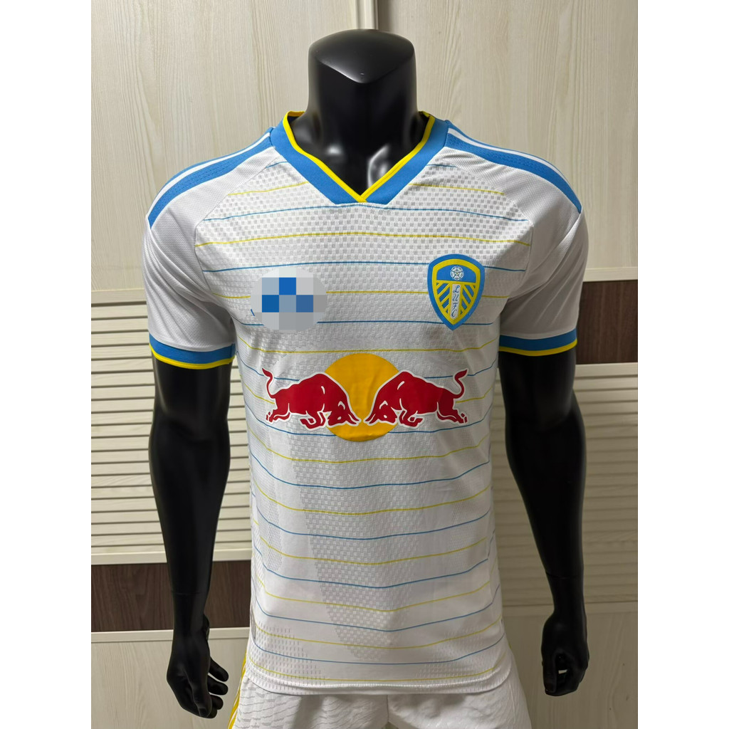 Player Version 2627 Leeds United home Short Sleeve Jersey S-2XL