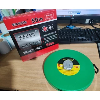 【พร้อมส่ง】สายวัดไฟเบอร์กลาส 50 เมตร ตลับสีเขียว สำหรับงานก่อสร้าง วัดที่ดิน และงานช่าง
